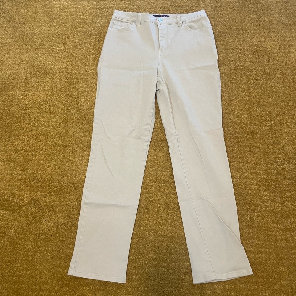 Gloria Vanderbilt Beige Jeans AMANDA Women’s Size 8